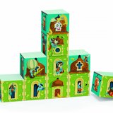 Cuburi castel - Set cuburi multicolore din carton